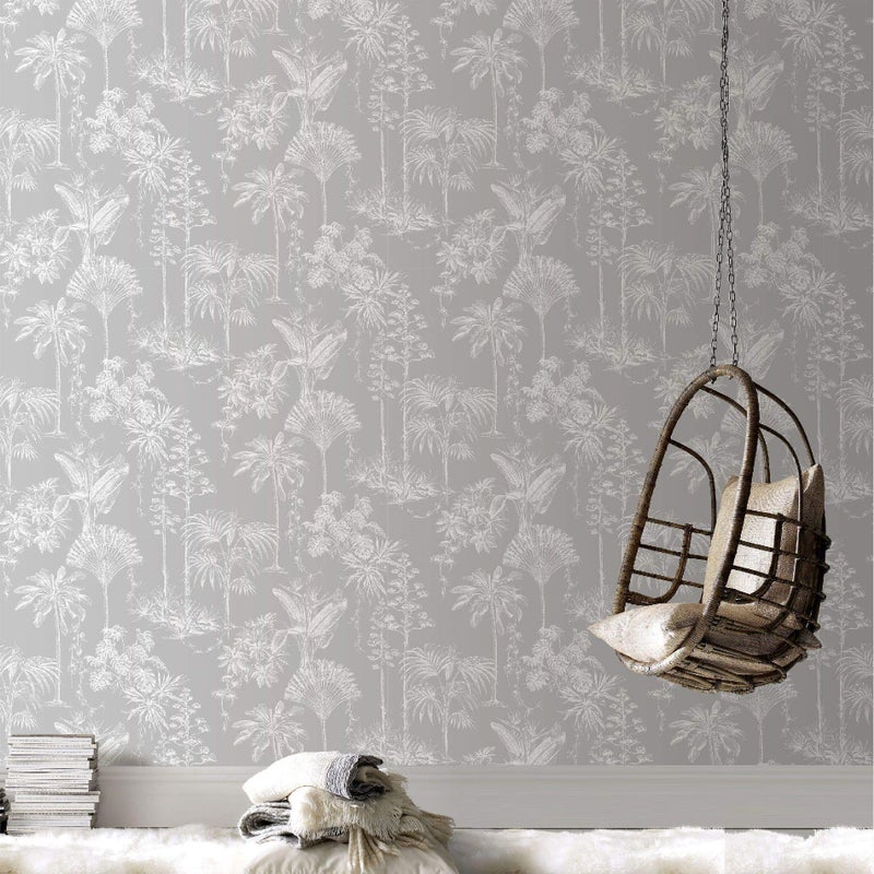 Boutique Brunei Silver Wallpaper - Image 1